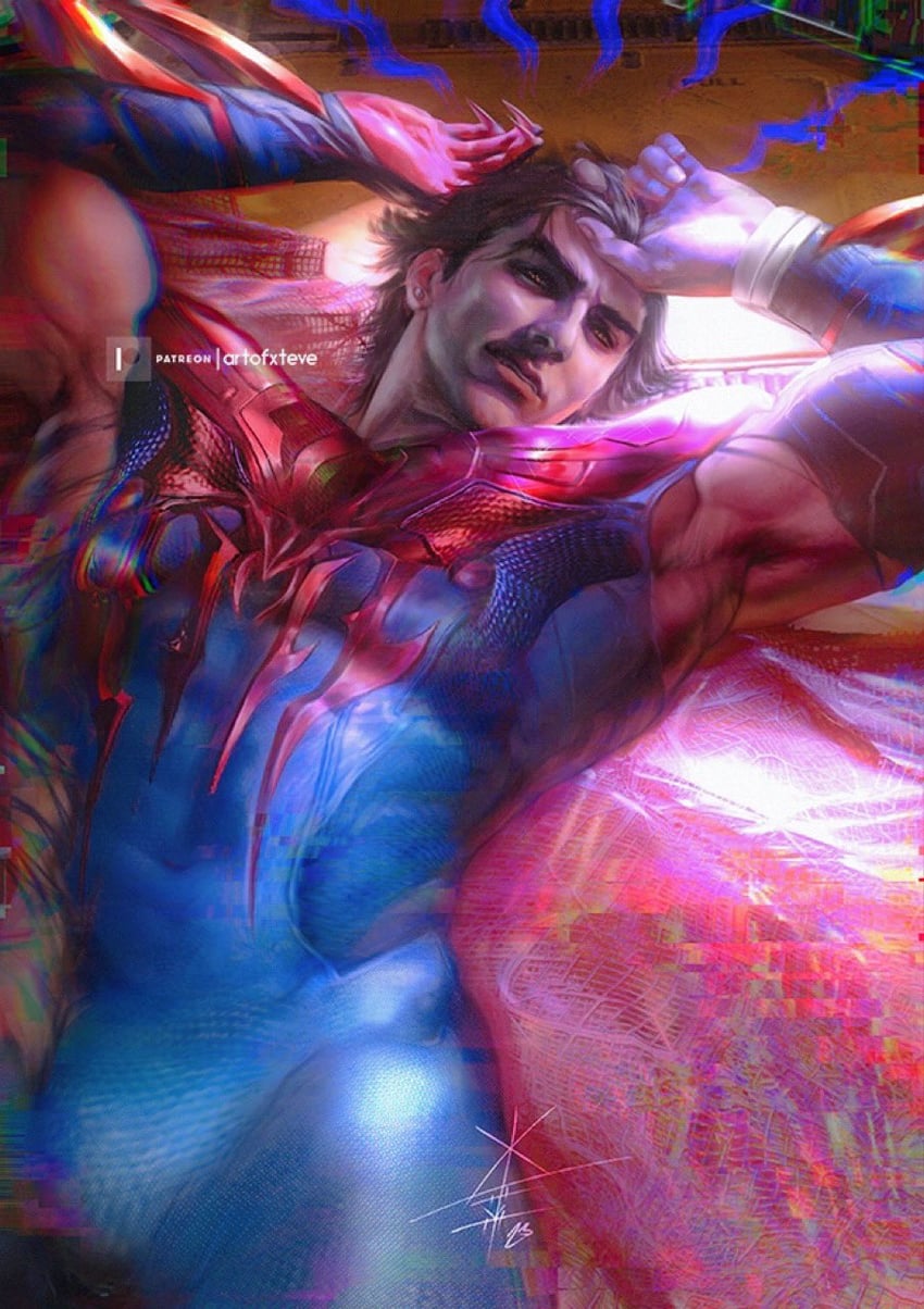 miguel o'hara (marvel and 3 more) drawn by xteve_abanto