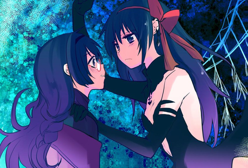 akemi homura and akuma homura (mahou shoujo madoka magica and 1 more) drawn by momoko_(palemon)
