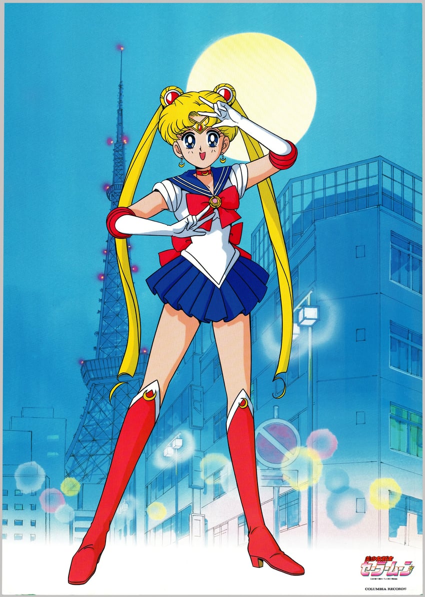 tsukino usagi and sailor moon (bishoujo senshi sailor moon) drawn by tadano_kazuko
