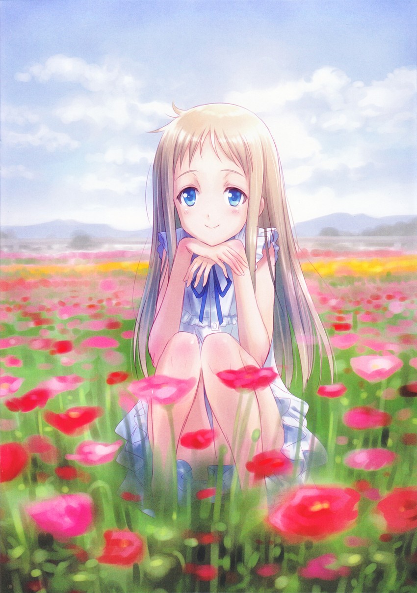 honma meiko (ano hi mita hana no namae wo bokutachi wa mada shiranai.) drawn by goto_p