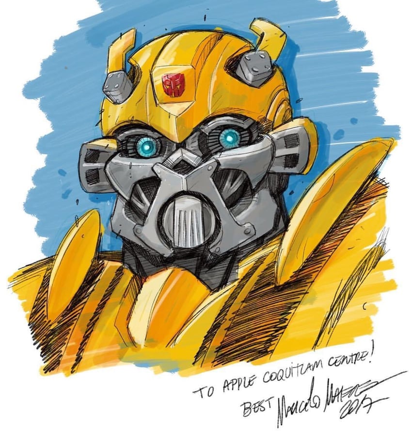 bumblebee (transformers) drawn by marcelo_matere