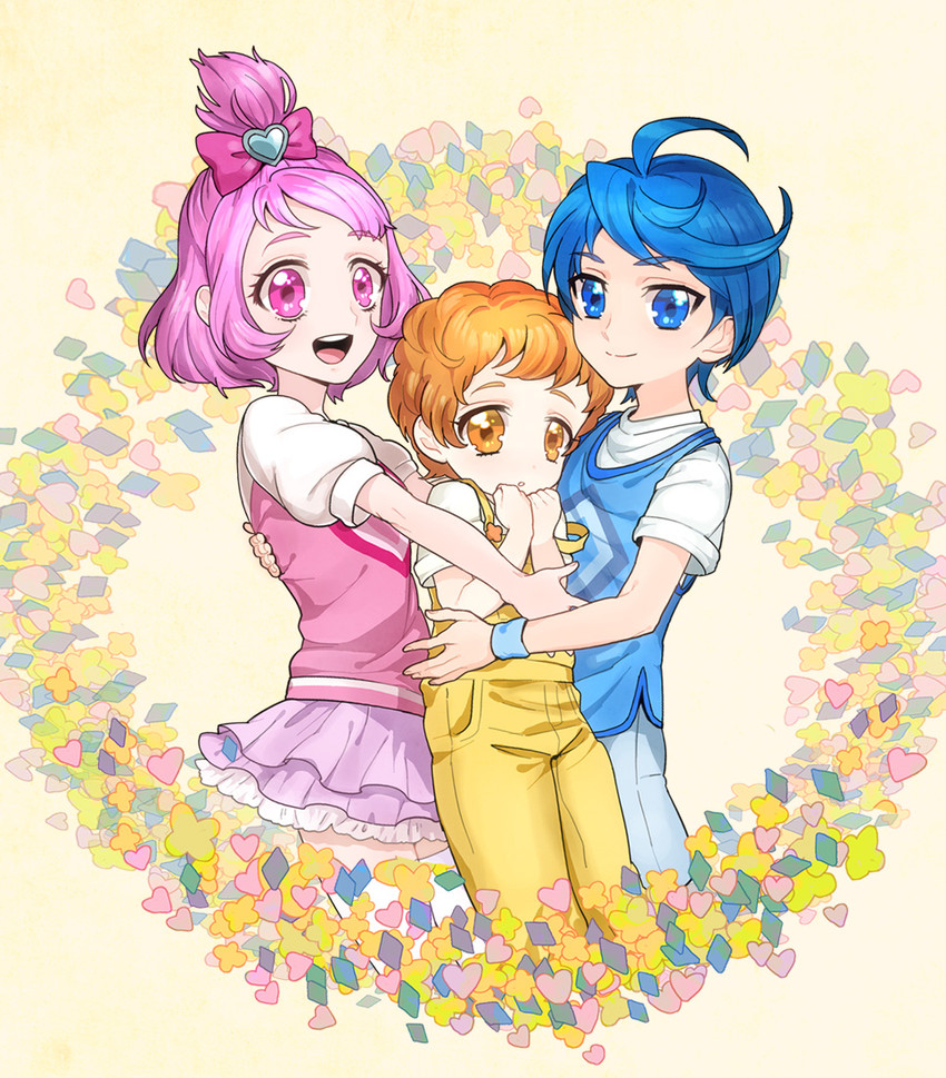 rakeru, sharuru, and rance (precure and 1 more) drawn by tatsuki_(pizza_no_tempra)