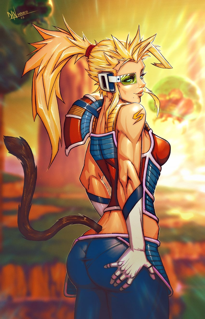 samus aran, metroid, and metroid larva (dragon ball and 2 more) drawn by danderfull