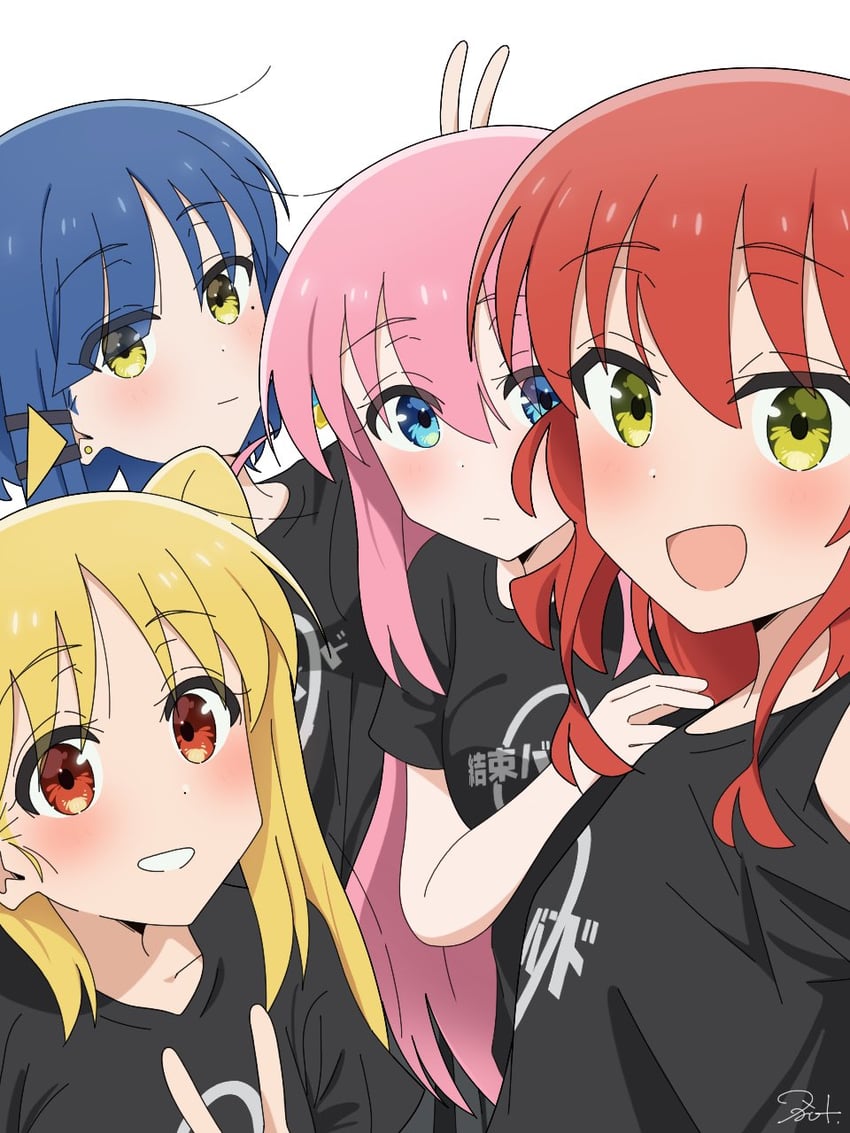 gotoh hitori, kita ikuyo, ijichi nijika, and yamada ryo (bocchi the rock!) drawn by ta4831