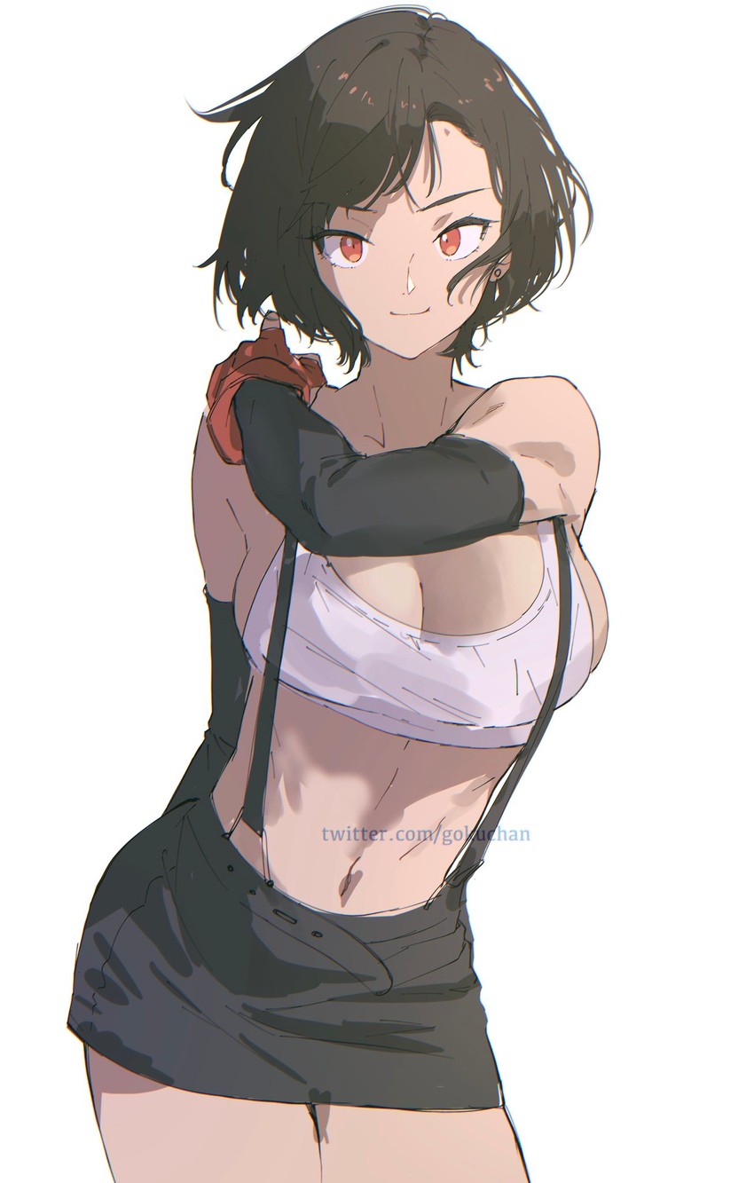 tifa lockhart (final fantasy and 2 more) drawn by goku-chan
