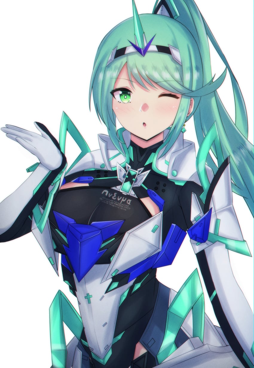 pneuma (xenoblade chronicles and 1 more) drawn by latte_(latte_daruta2)