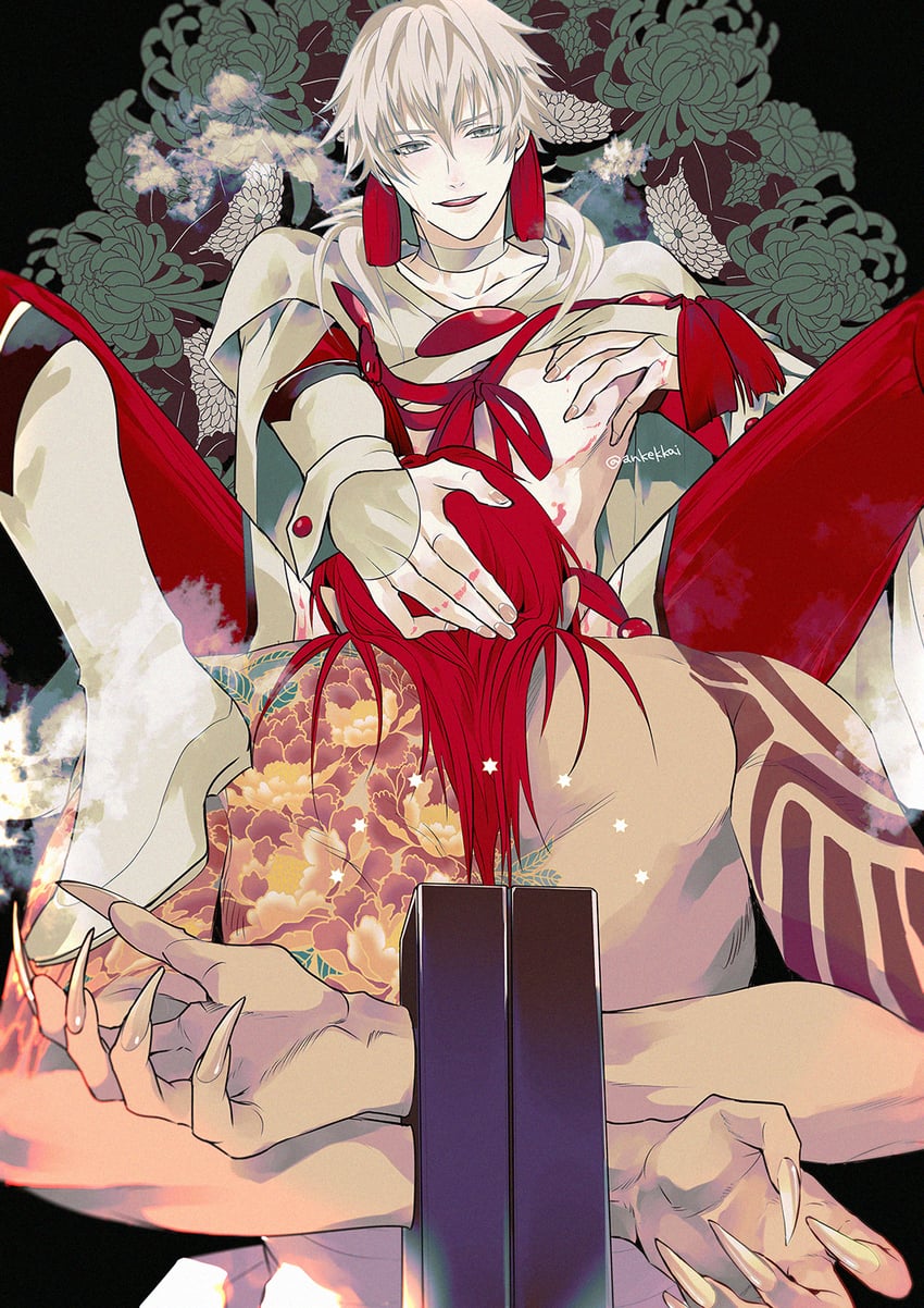 seragaki aoba and koujaku (dramatical murder) drawn by ankekkai