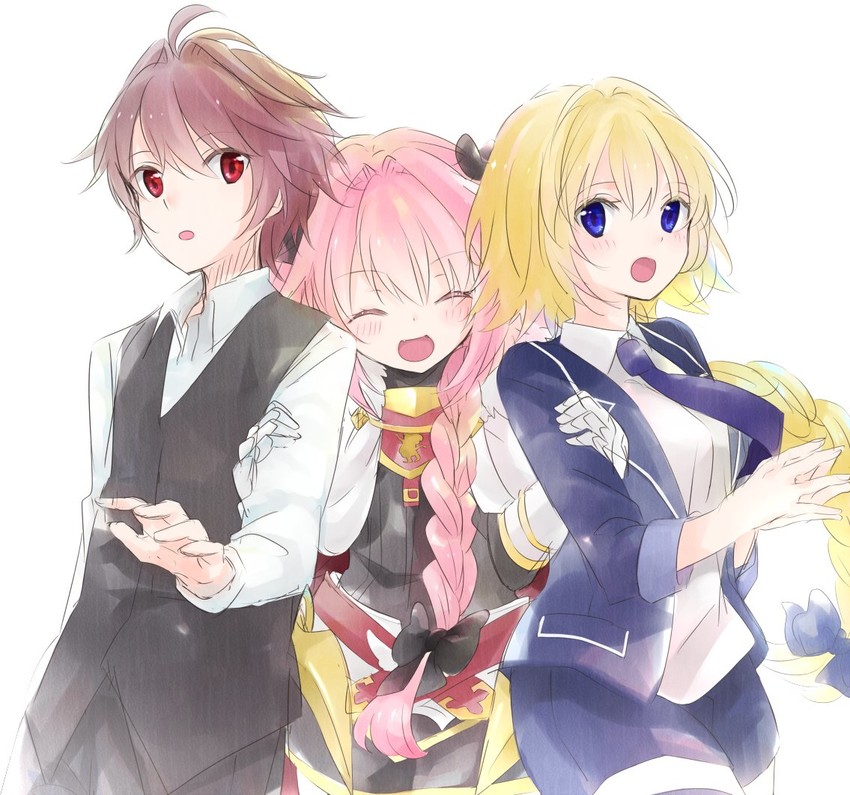 jeanne d'arc, astolfo, and sieg (fate and 1 more) drawn by miyama_rikka