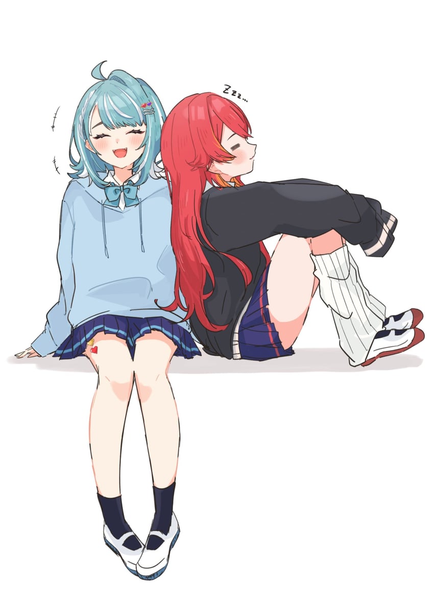 nekota tsuna and shiranami ramune (vspo!) drawn by unimaru_go