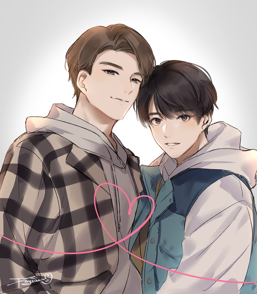 adachi kiyoshi and kurosawa yuuichi (30-sai made doutei dato mahoutsukai ni nareru rashii) drawn by mikura0319