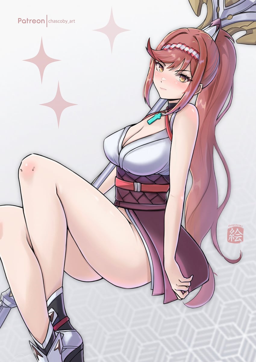 glimmer (xenoblade chronicles and 2 more) drawn by chascoby