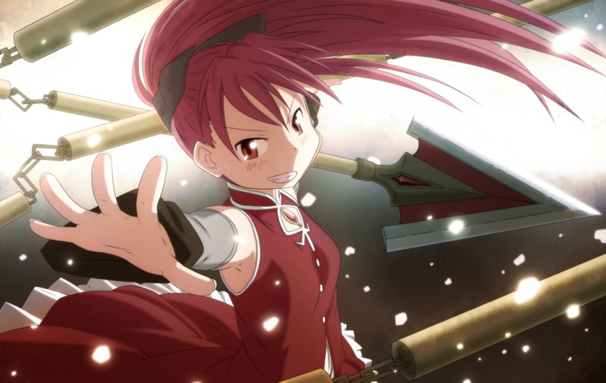 sakura kyoko (mahou shoujo madoka magica) drawn by kama_iruka