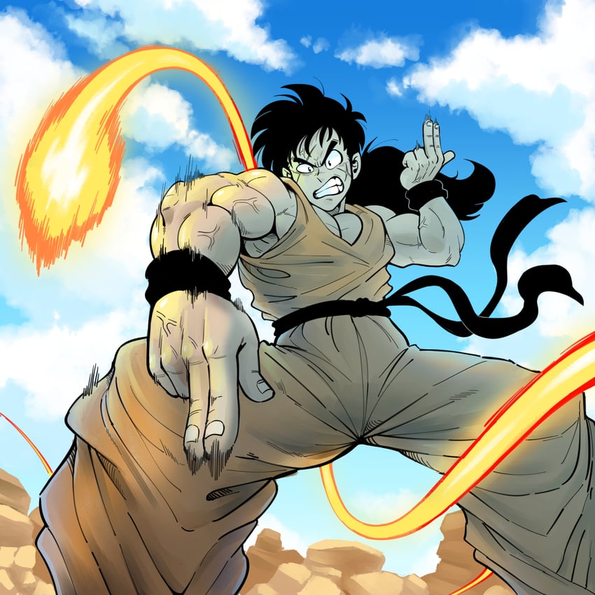 yamcha (dragon ball and 1 more) drawn by jinjango