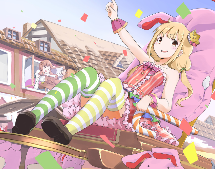 futaba anzu and moroboshi kirari (idolmaster and 1 more) drawn by sekira_ame