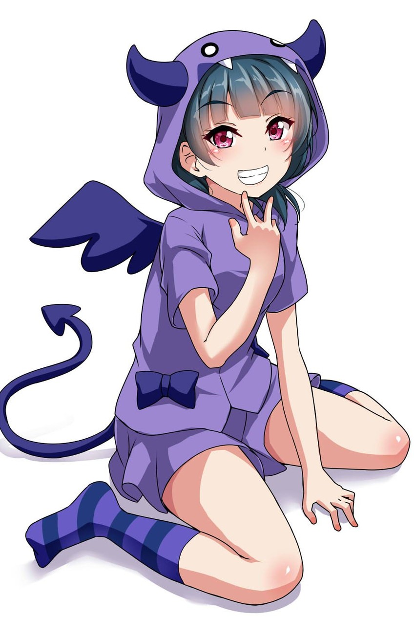 tsushima yoshiko (love live! and 1 more) drawn by yopparai_oni