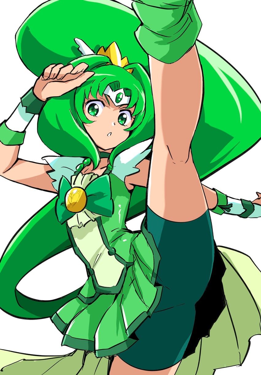 midorikawa nao and cure march (precure and 1 more) drawn by uraki