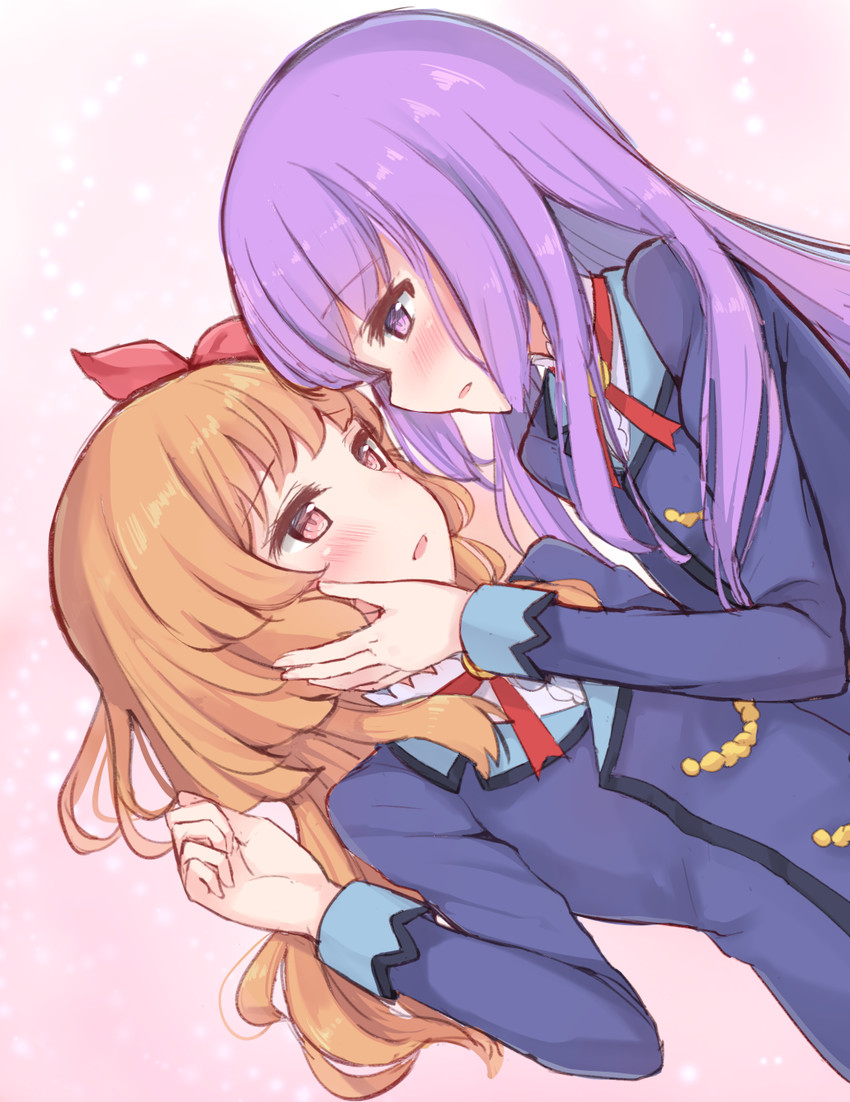ozora akari and hikami sumire (aikatsu!) drawn by makiaato
