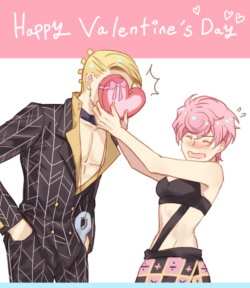 trish una and prosciutto (jojo no kimyou na bouken and 1 more) drawn by yepnean