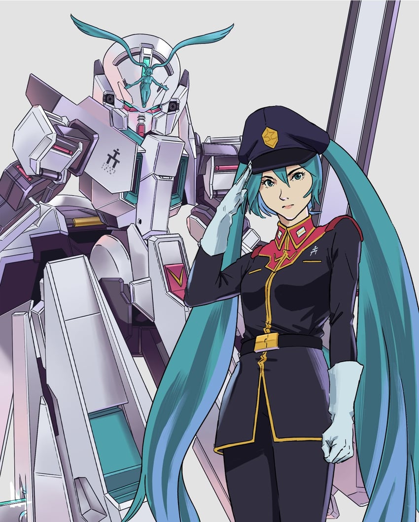 hatsune miku and tr-6 woundwort (vocaloid and 2 more) drawn by sudrajatdhanu
