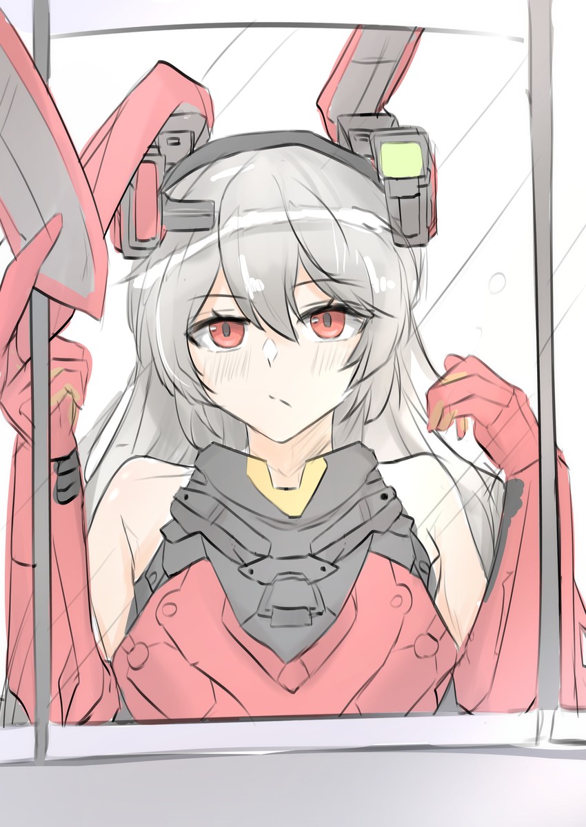 krolik (girls' frontline and 1 more) drawn by muteppona_hito