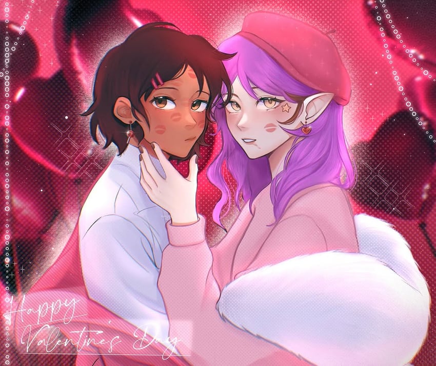 luz noceda and amity blight (the owl house) drawn by amyss_art