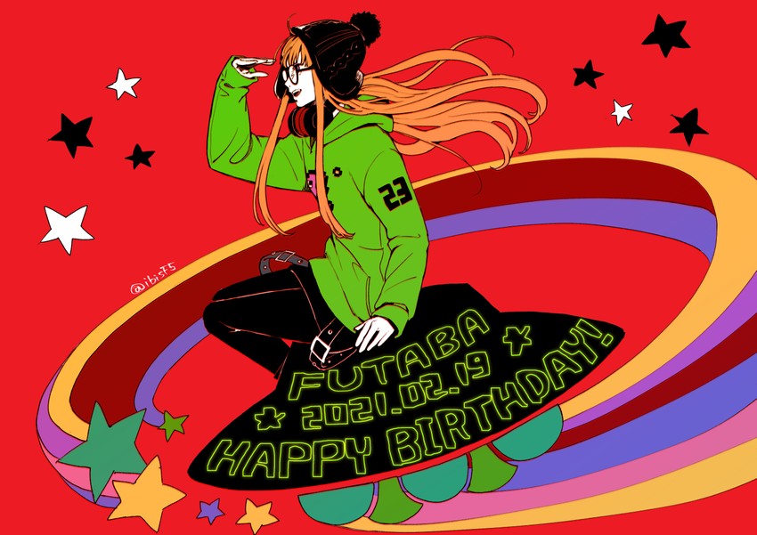 sakura futaba (persona and 2 more) drawn by hi_(ibisf5umauma)