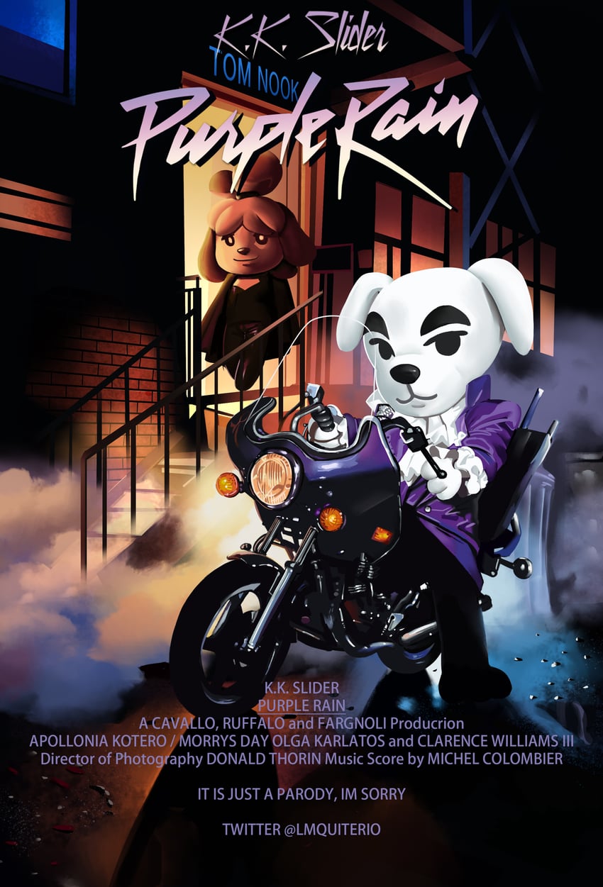 isabelle, k.k. slider, and prince (animal crossing and 1 more) drawn by lucas_marques