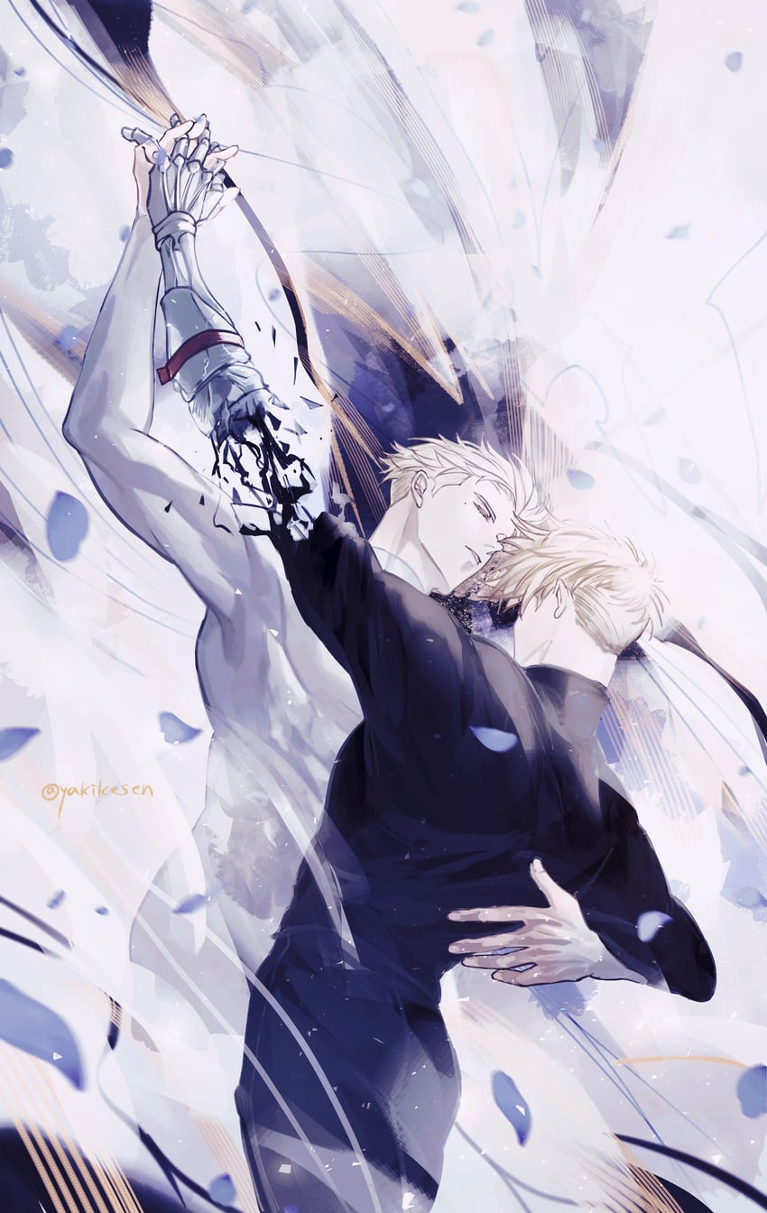 vash the stampede and millions knives (trigun and 1 more) drawn by yakikesen