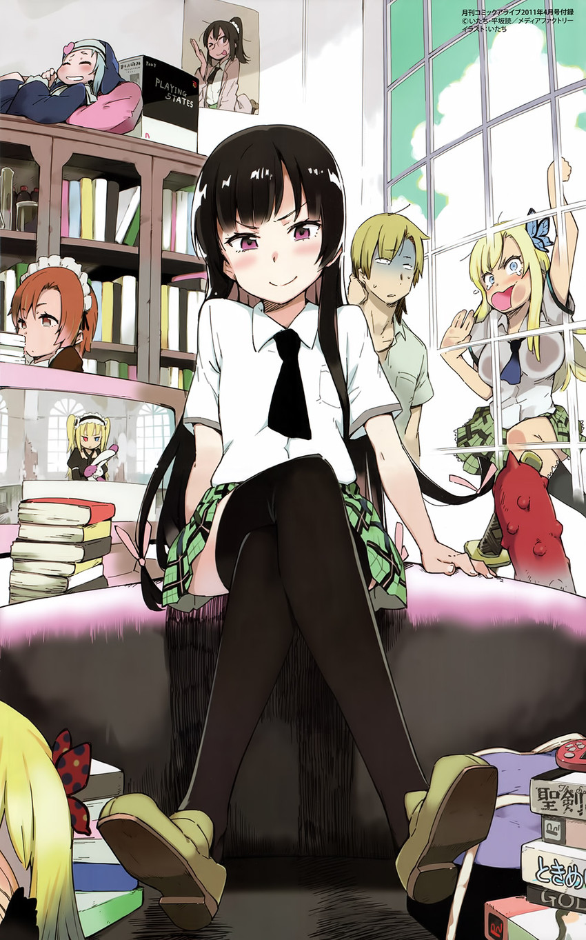 kashiwazaki sena, hasegawa kobato, mikazuki yozora, takayama maria, shiguma rika, and 2 more (boku wa tomodachi ga sukunai) drawn by itachi_(3dt)