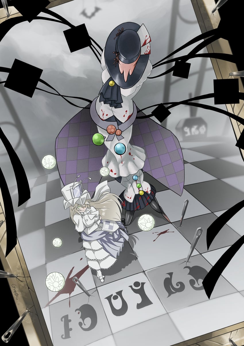 mikuni oriko and latria (mahou shoujo madoka magica and 1 more) drawn by guyca_braves
