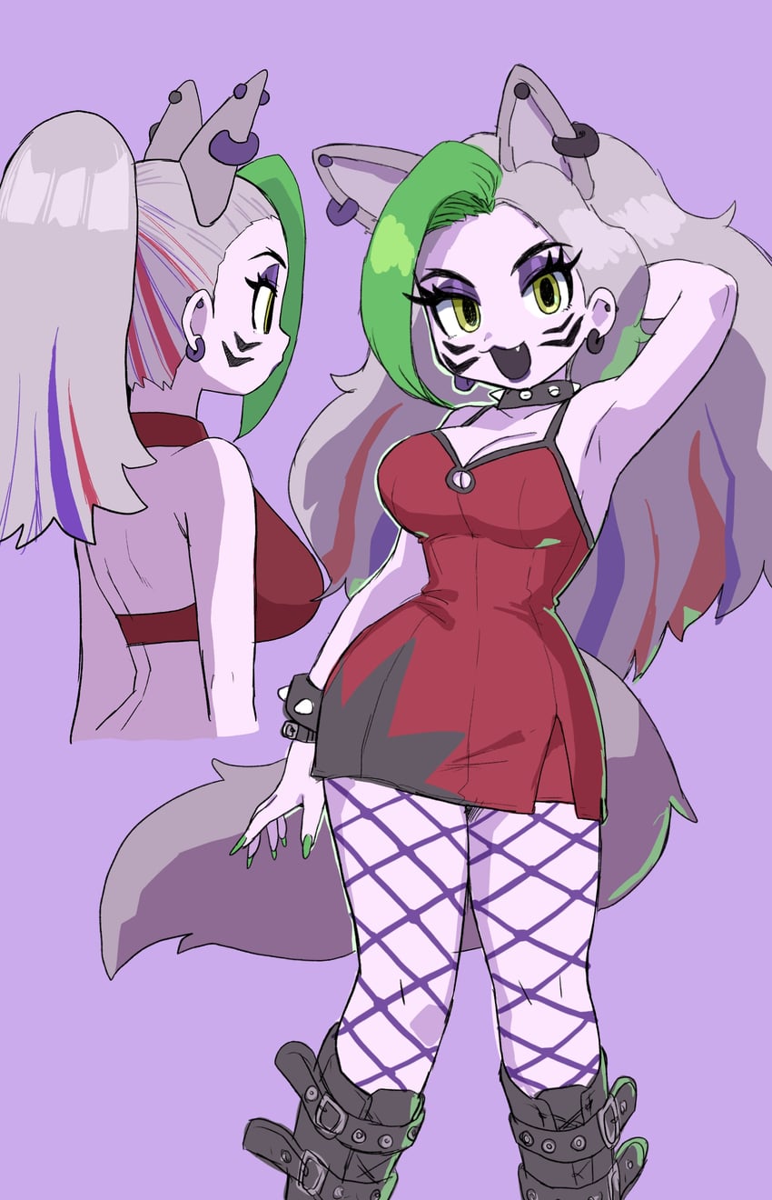 roxanne wolf (five nights at freddy's and 1 more) drawn by minami_(mnm-kyk)