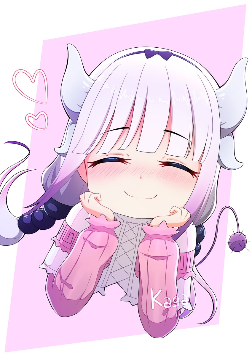 kanna kamui (kobayashi-san chi no maidragon) drawn by kaga_assu