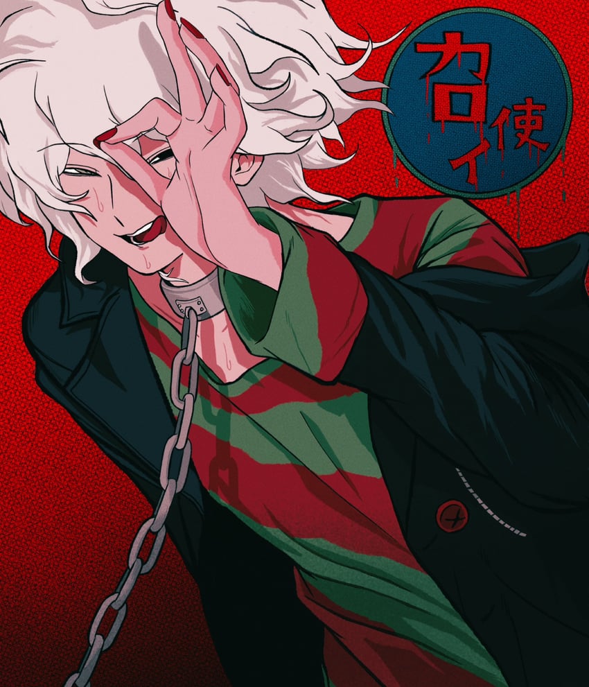 komaeda nagito (danganronpa and 1 more) drawn by uri_ka55