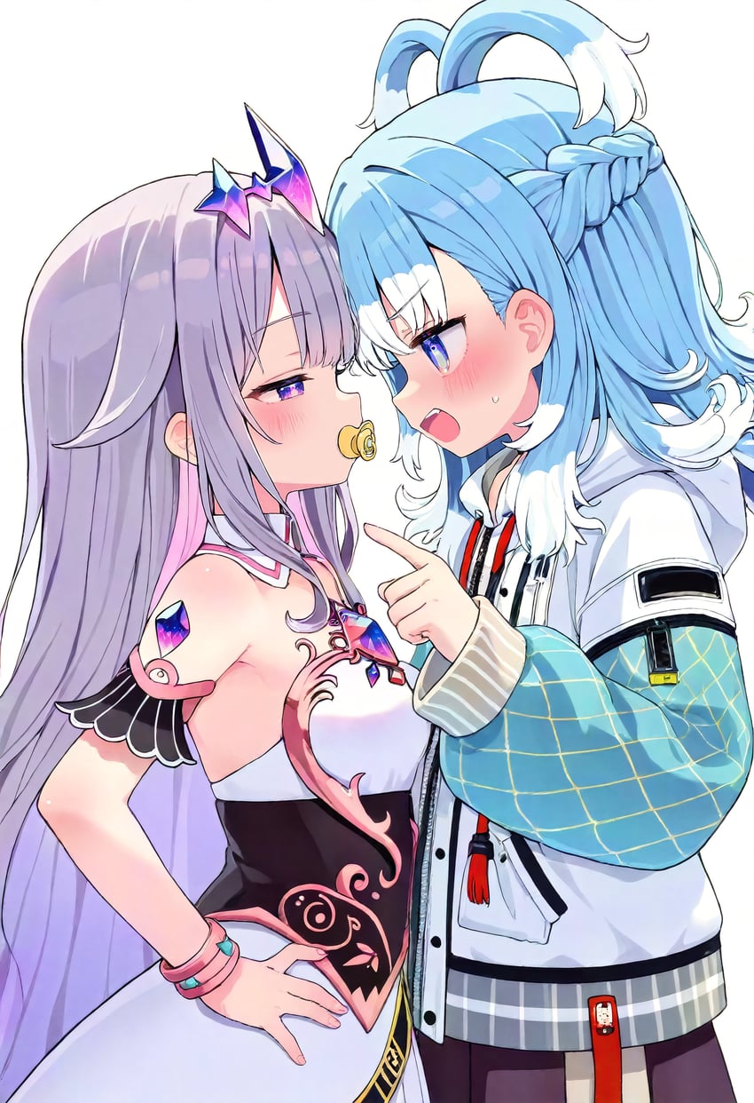 koseki bijou and kobo kanaeru (hololive and 2 more) drawn by andyleeyuan