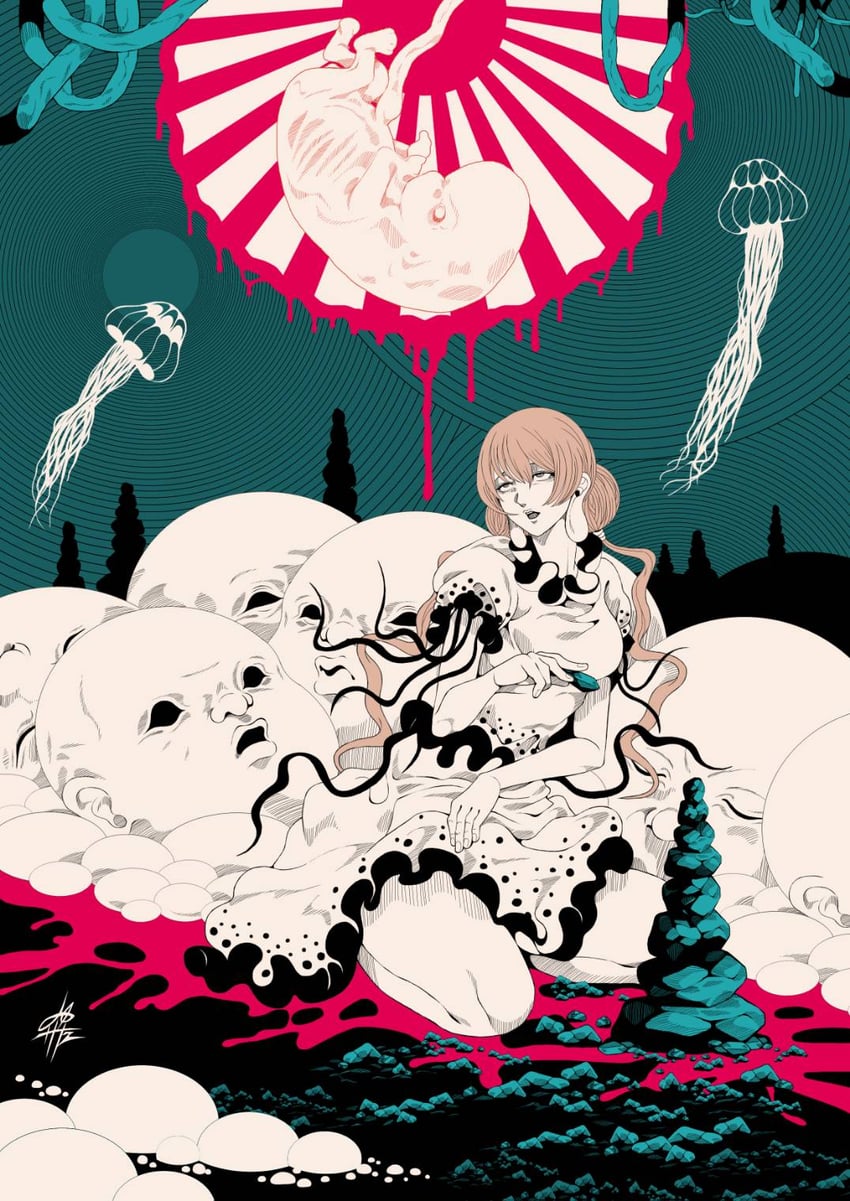 ebisu eika (touhou and 1 more) drawn by yamada_satoshi