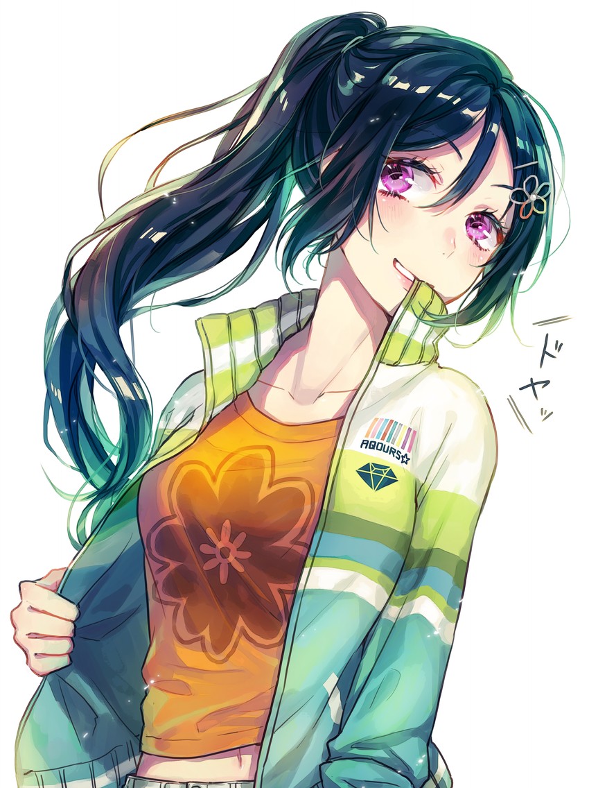 matsuura kanan (love live! and 1 more) drawn by sudach_koppe