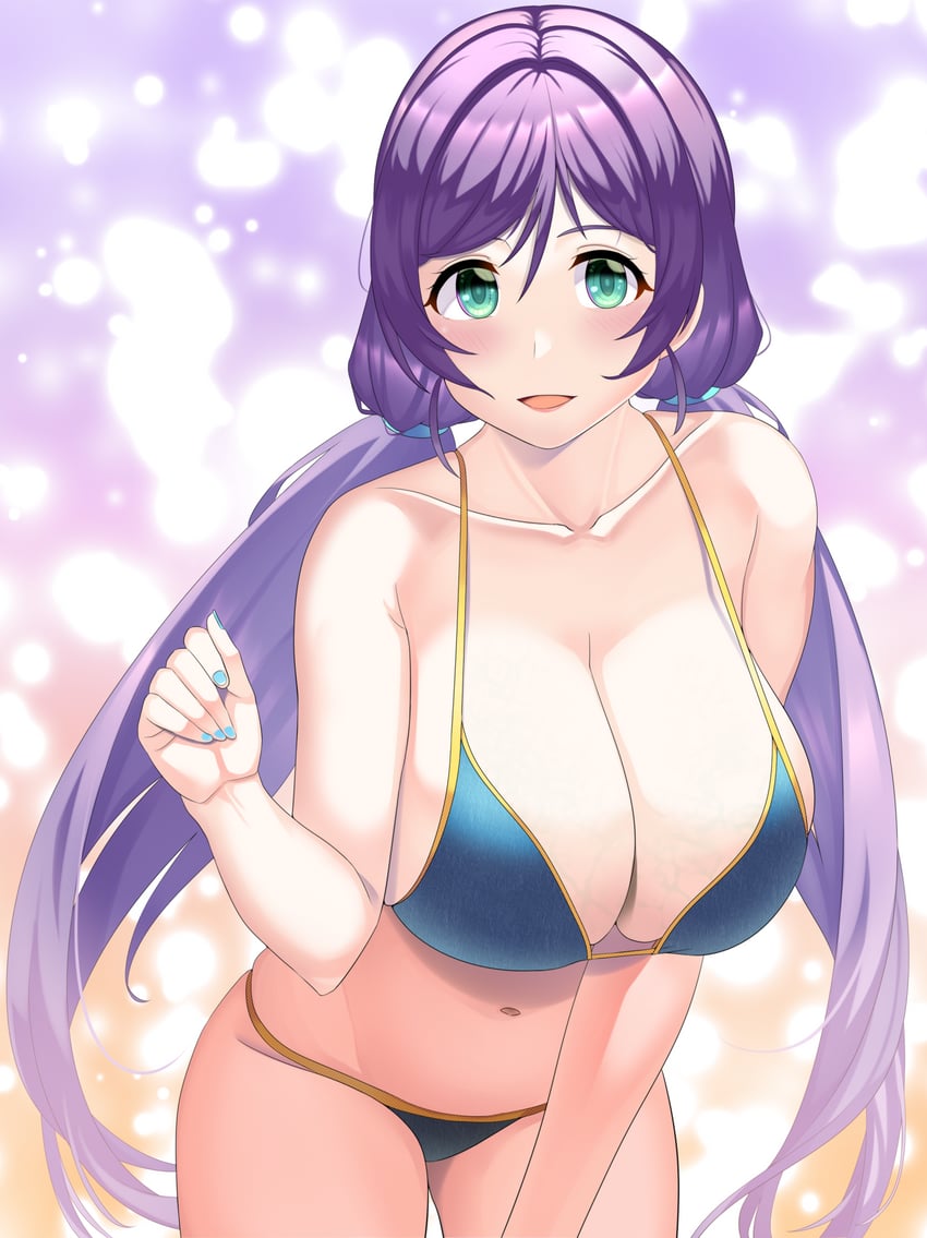 tojo nozomi (love live! and 1 more) drawn by mizuno_kakeru