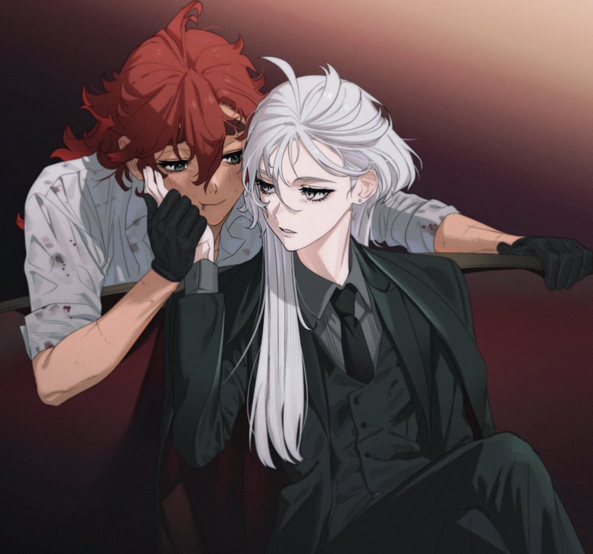 suletta mercury and miorine rembran (gundam and 1 more) drawn by baesong