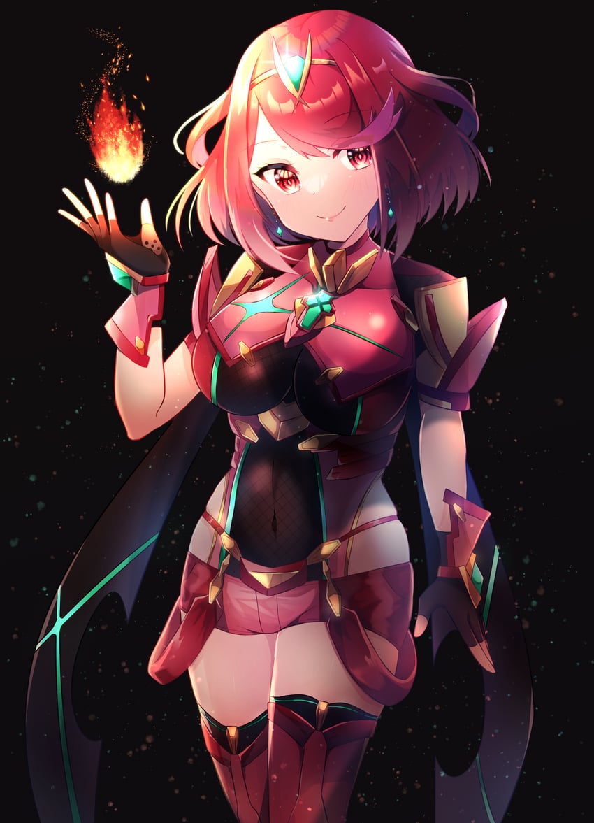 pyra (xenoblade chronicles and 1 more) drawn by amanoru_mozuku