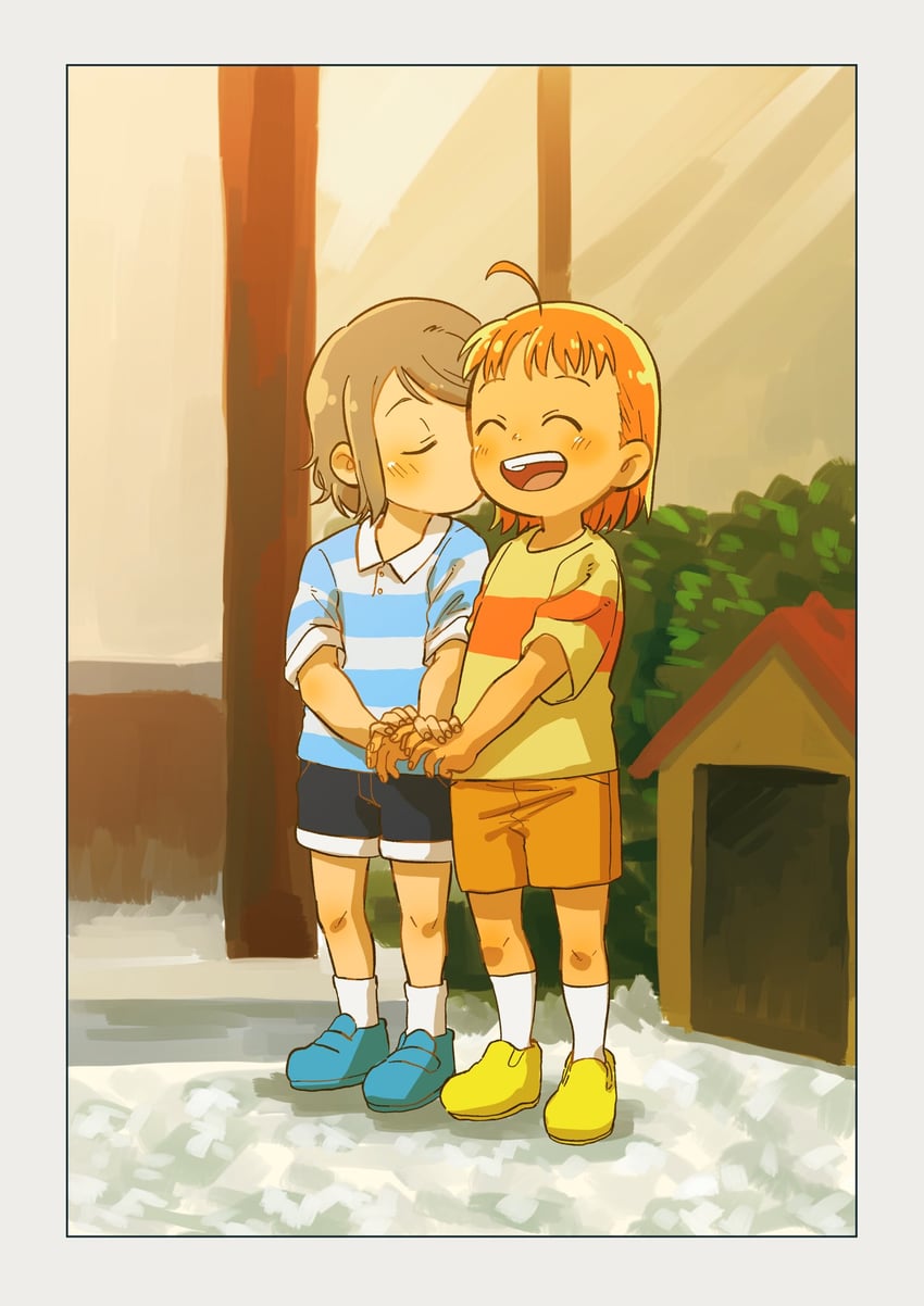 watanabe you and takami chika (love live! and 1 more) drawn by dracham