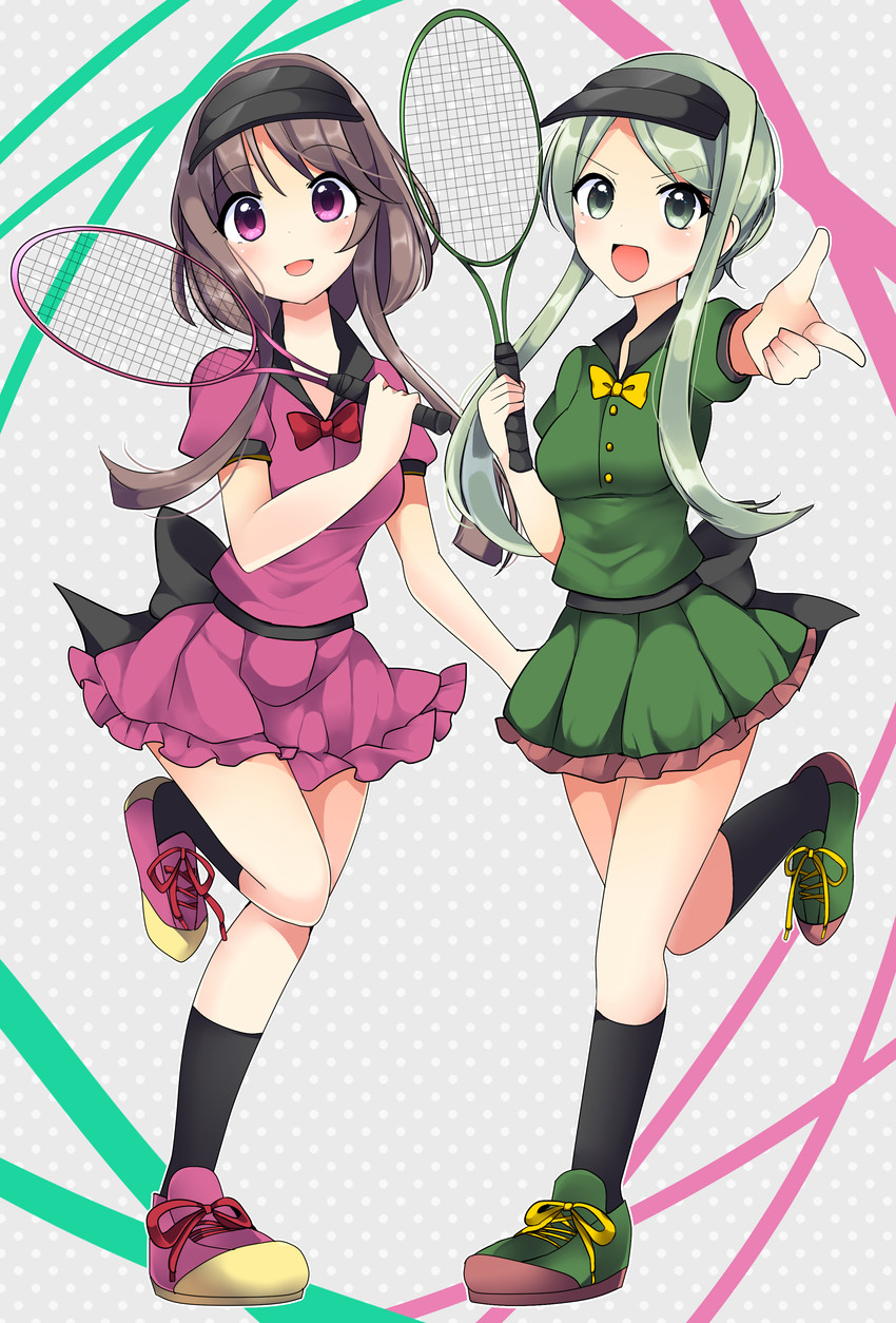 nishida satono and teireida mai (touhou) drawn by ougi_hina