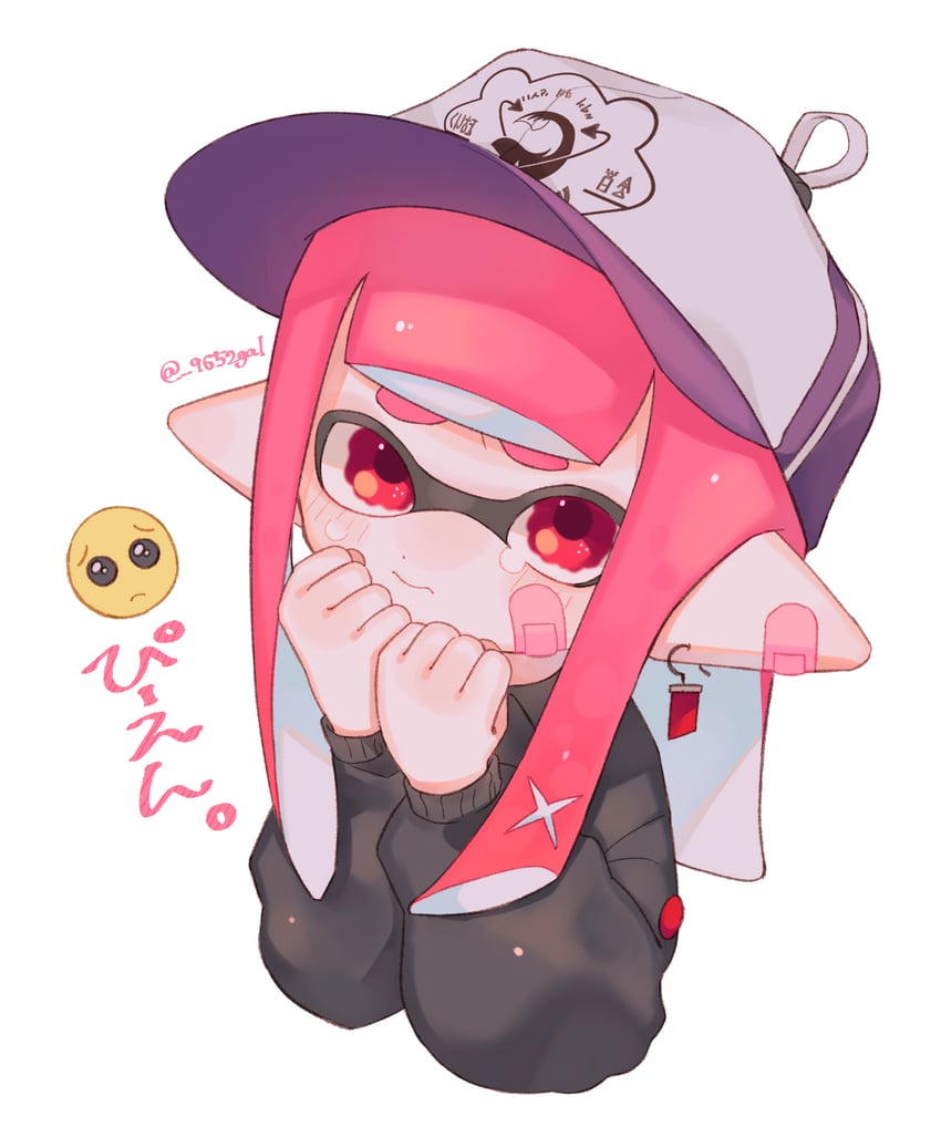 inkling player character and inkling girl (splatoon and 1 more) drawn by sabata_saba