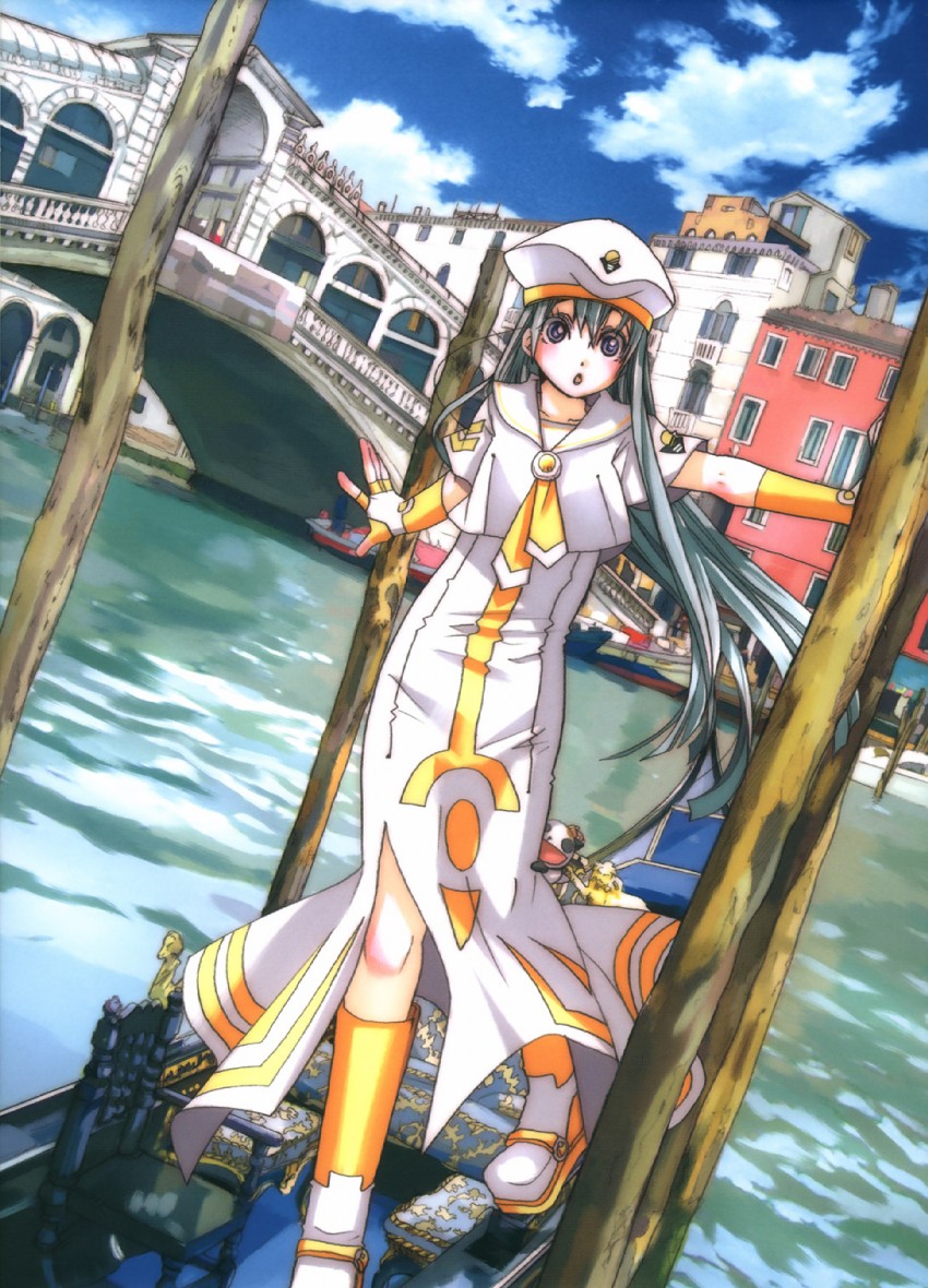 alice carroll and president maa (aria) drawn by amano_kozue