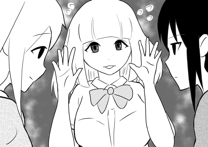 tamura yuri, nemoto hina, and naruse yuu (watashi ga motenai no wa dou kangaetemo omaera ga warui!) drawn by kyouan_(ik1001730)