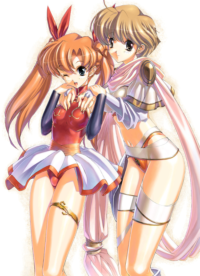 tiaris and sophia (langrisser and 1 more) drawn by uchiu_kazuma