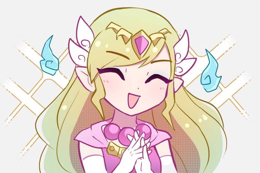 princess zelda and toon zelda (the legend of zelda and 1 more) drawn by enni