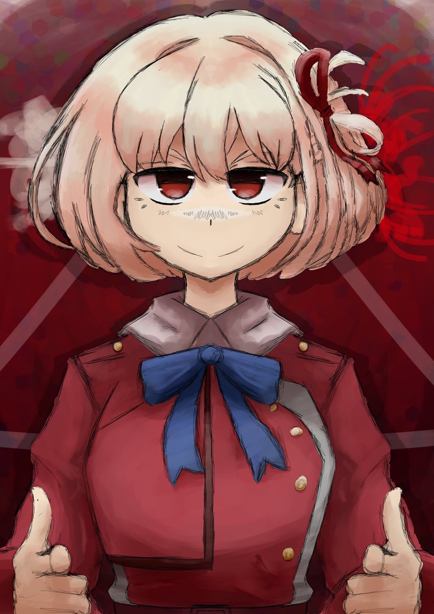 nishikigi chisato (lycoris recoil) drawn by iesonatana