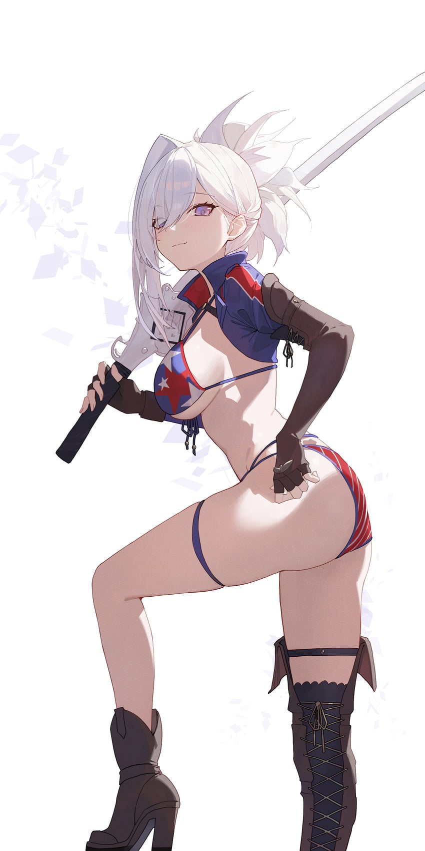 miyamoto musashi (fate and 1 more) drawn by sukaliya