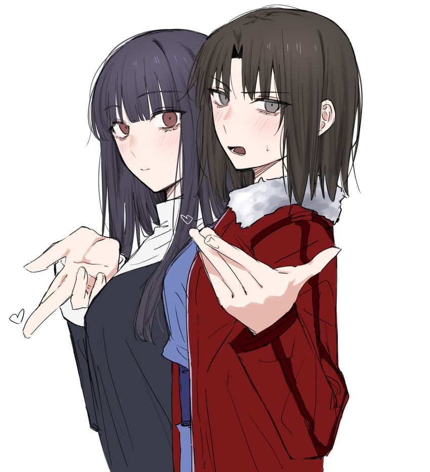ryougi shiki and asagami fujino (kara no kyoukai) drawn by egomeshi
