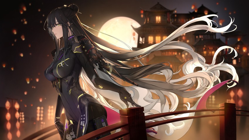 bianca and bianca: veritas (punishing: gray raven) drawn by noir_(ibaraki)